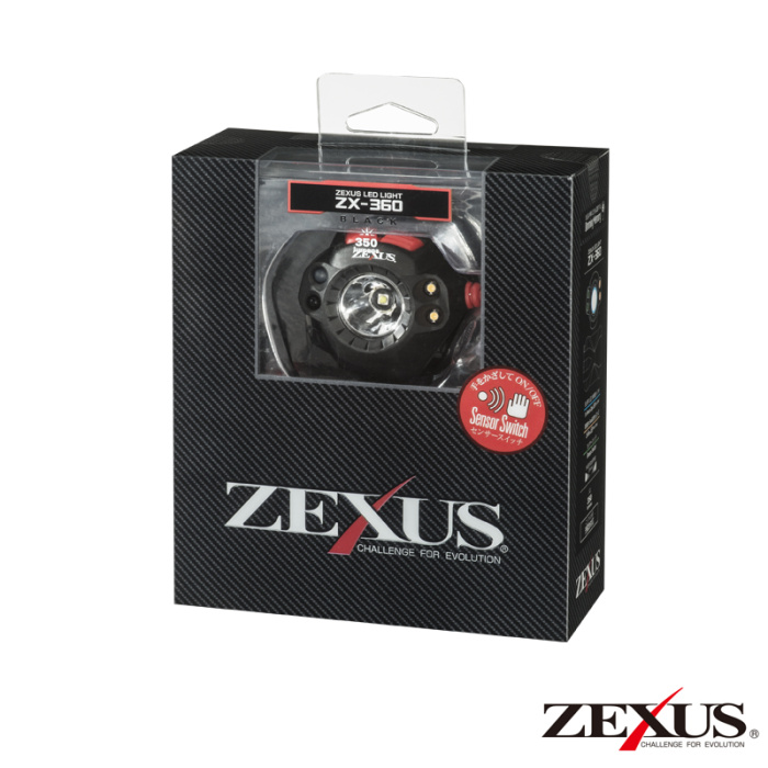 Налобный фонарь Zexus ZX-360 в упаковке