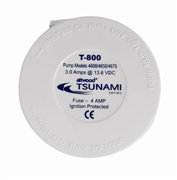 Водоотливная помпа Tsunami T800  (электрическая) - вид сверху