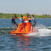Надувной аттракцион  Big Orange Cone - на воде