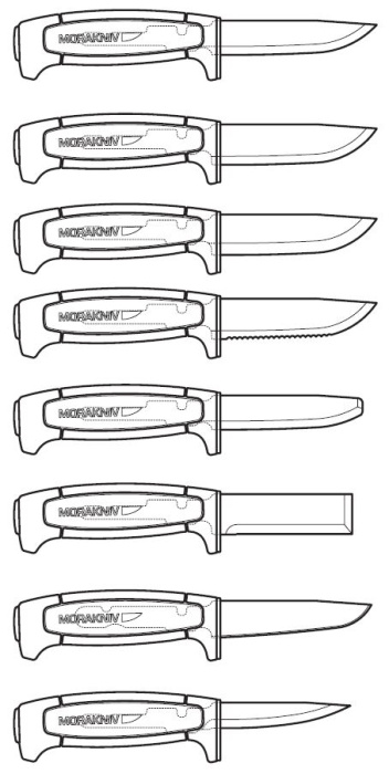 Нож Morakniv Pro C - общая линейка