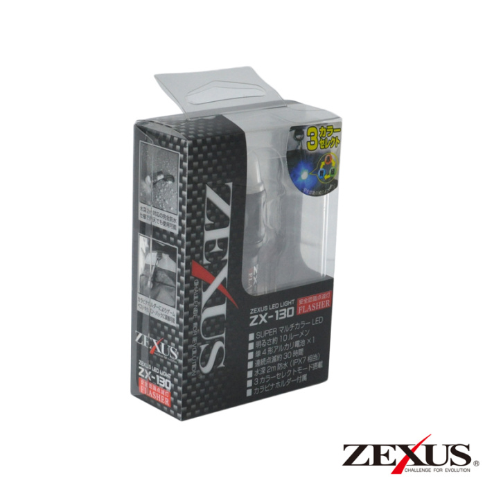 Фонарь проблесковый Zexus ZX-130, в упаковке.