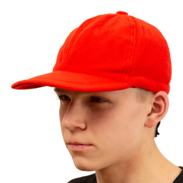 Кепка для рыбалки флисовая,красная - без защиты