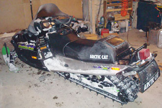 Гусеница Camoplast на Снегоходе Arctic Cat Mountain Cat 600 EFI