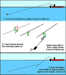 при ловле в прибрежной полосе можно прекрасно обойтись заглубителями массой от 1 до 4 унций