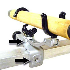 Некоторый недостаток держателей удилищ с креплением струбцинного типа 