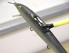 При помощи мягкой кисточки нанесите на поверхность приманки, разведенную эпоксидную смолу