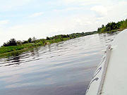 Путь домой с гостеприимного берега Ладоги.