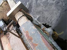 Крепление эхолота на лодке