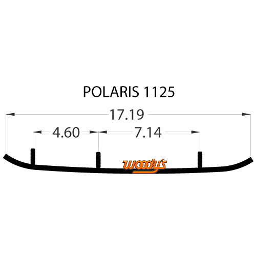 Коньки для лыж снегохода Polaris TPI4-1125 - общий вид Коньки для лыж снегохода Polaris TPI4-1125 - общий вид