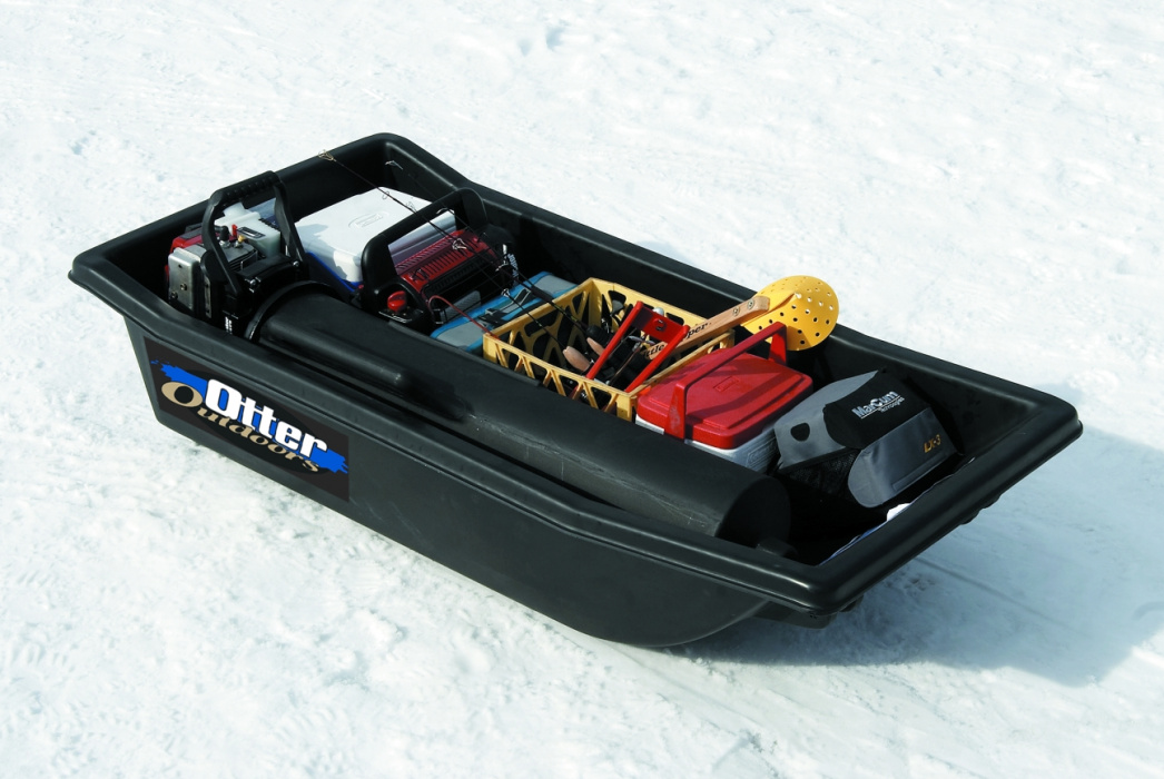 Сани волокуши для снегохода Otter Outdoors (165*81*35) - загрузка