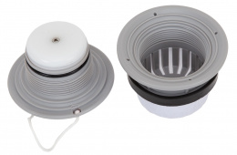 Воздушный клапан Bravo 2005 серый с защитной сеткой