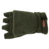 Перчатки с откидным верхом для рыбалки,зеленые - внешняя сторона