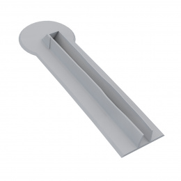 Фиксатор транца 25 мм, серый - общий вид