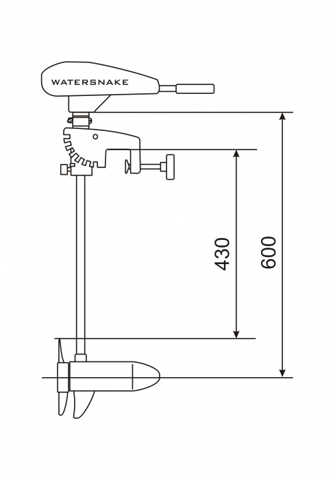 Электромотор для лодки WaterSnake T24-FW/24
