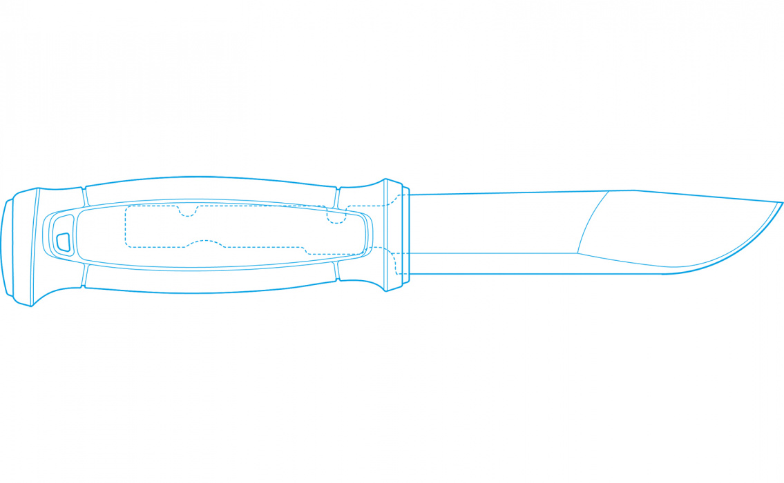 Нож Morakniv Kansbol Multi-Mount - устройство