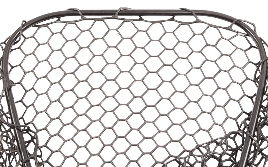 Подсачек телескопический с резиновой сеткой 48*48 см - сетка