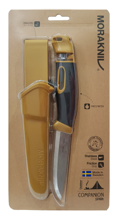 Нож Morakniv Companion Spark (S) Yellow - упаковка