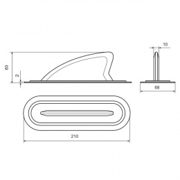 Плавник на лодку ПВХ - размеры Плавник на лодку ПВХ - размеры