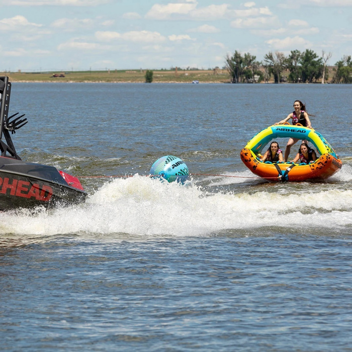 Фал для буксировки с поплавком (1 секция /4 чел.) - на воде вид спереди