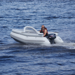 Фальшборт штормовой на лодку ARL (с укрытием) 390 - на воде