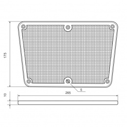 Транцевая накладка пластик - размеры Транцевая накладка пластик - размеры