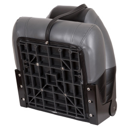 Поворотное кресло в лодку Fisherman High Back - графит/серый/черный - вид снизу