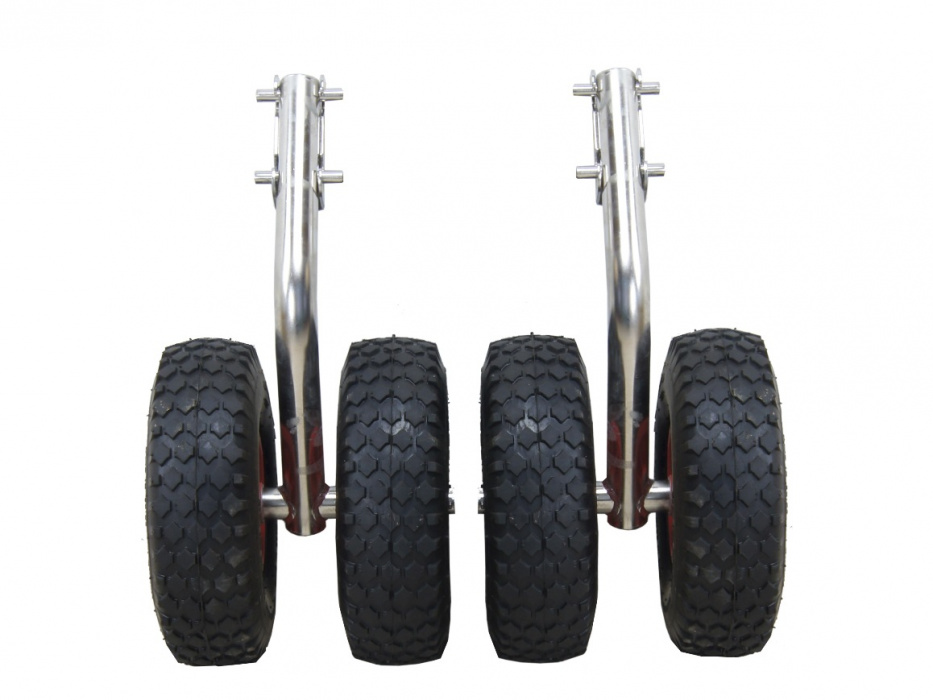 Транцевые колеса на лодку (140 - 150 kg) - вид спереди