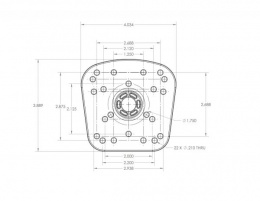 Держатель для эхолота универсальный 0368 - размеры Держатель для эхолота универсальный 0368 - размеры