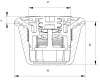 Стравливающий клапан VA-100 270/230 мБар - размеры Стравливающий клапан VA-100 270/230 мБар - размеры