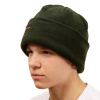 Флисовая шапка для рыбалки,зеленая - вид сбоку