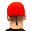 Кепка для рыбалки флисовая,красная - вид сзади