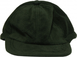 Кепка для рыбалки флисовая,зеленая - вид спереди