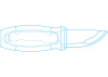 Нож Morakniv Eldris Red - устройство