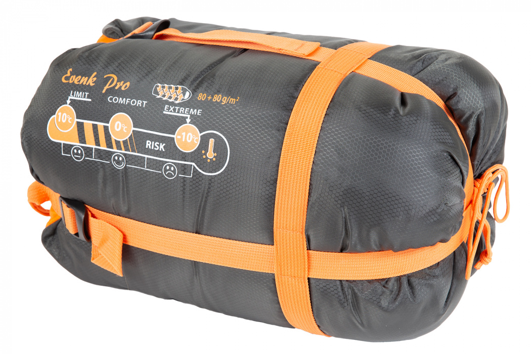 Спальный мешок кокон Evenk Pro (до –10С) - компрессионный чехол