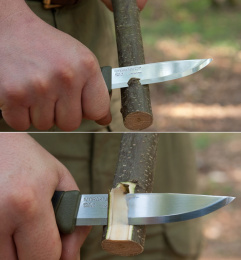 Нож Morakniv Companion MG C - в работе Нож Morakniv Companion MG C - в работе