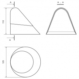 Концевики на були (скошенные) - размеры Концевики на були (скошенные) - размеры