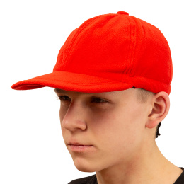 Кепка для рыбалки флисовая,красная - без защиты