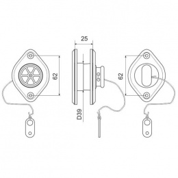 Сливной клапан для лодки - размеры