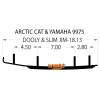 Коньки для лыж снегохода Arctic-Cat DA4-9975 - размеры