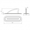 Плавник на лодку ПВХ - размеры