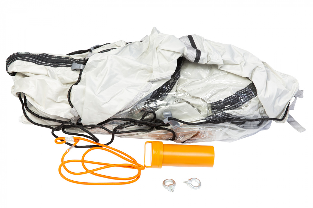 Стояночный тент на лодку HD  (185 х 290 см), серый - состав