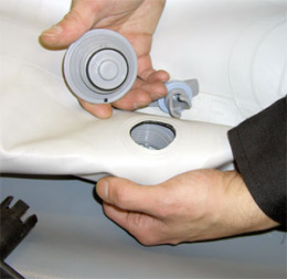 Воздушный клапан Bravo 2005 Badger серый - монтаж