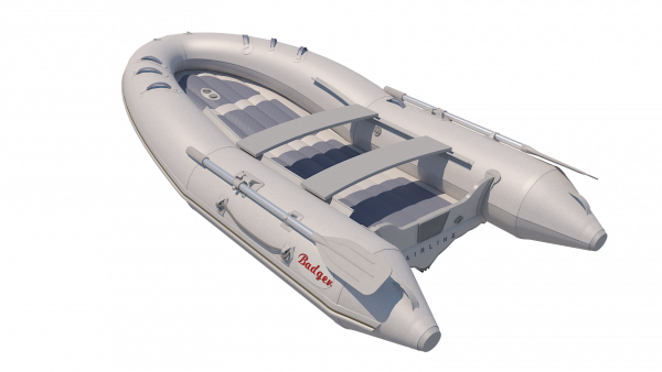 Лодка ПВХ нднд Air Line 420 Badger - серый - общий вид