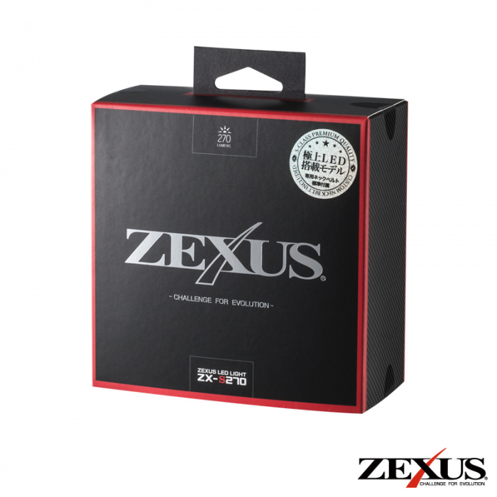 Налобный фонарь Zexus ZX-S270 в упаковке