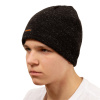 Шапка вязанная для рыбалки с подкладкой флис - вид сбоку