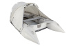 Стояночный тент на лодку HD  (185 х 290 см), серый - кормовой вход открыт