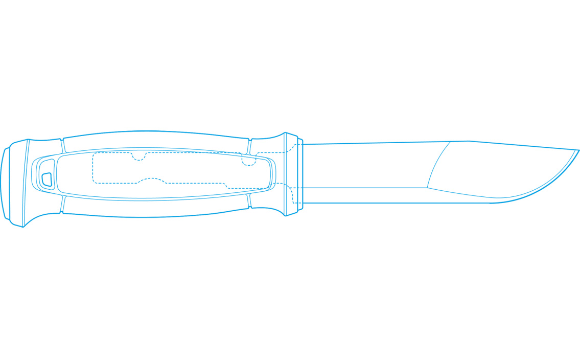 Нож Morakniv Kansbol Burnt Orange - устройство