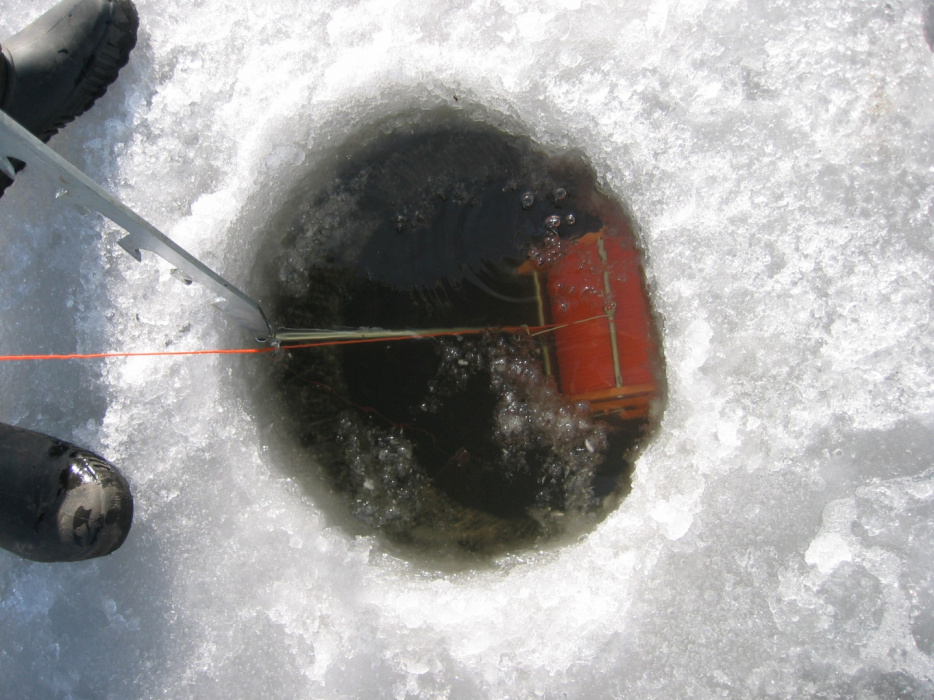 Лебедка для протягивания сетей - начало работы