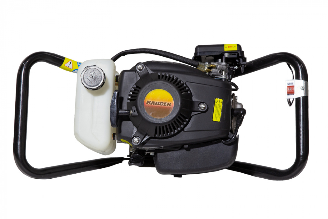 Мотоледобур JIFFY Badger Plus - вид сверху