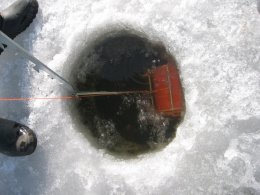 Лебедка для протягивания сетей - начало работы